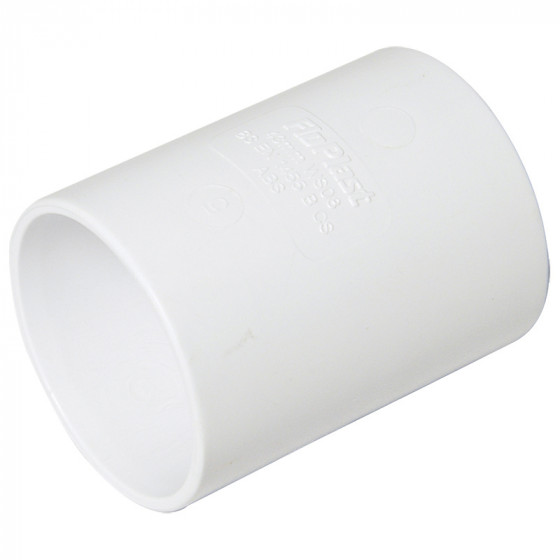 Floplast WS07 32mm White Abs Straight Coupling