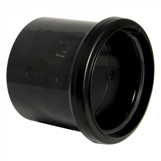 Floplast SP124 110mm Black Coupling - Single Socket