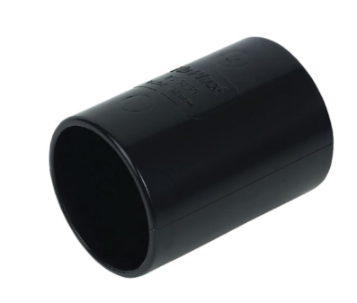 Floplast WS07 32mm Black Abs Straight Coupling