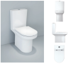 Indi D-Shape Rimless Comfort Height Toilet