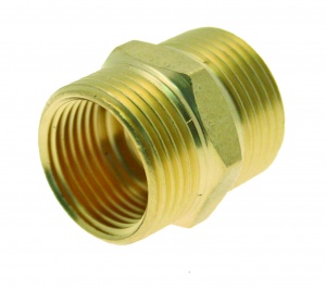 Brass Hex Nipple 3/8''