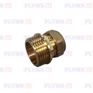 Compression Male Iron Coupling 22mmx1''