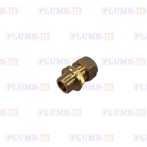 Compression Male Iron Coupling 10mmx1/2''
