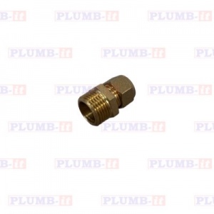 Compression Male Iron Coupling 8mmx3/8''