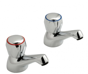 Vado Astra Bath Pillar Taps Cd Valve