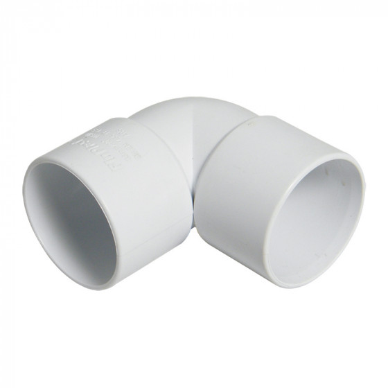 Floplast WS12 50mm White Abs 90 Bend
